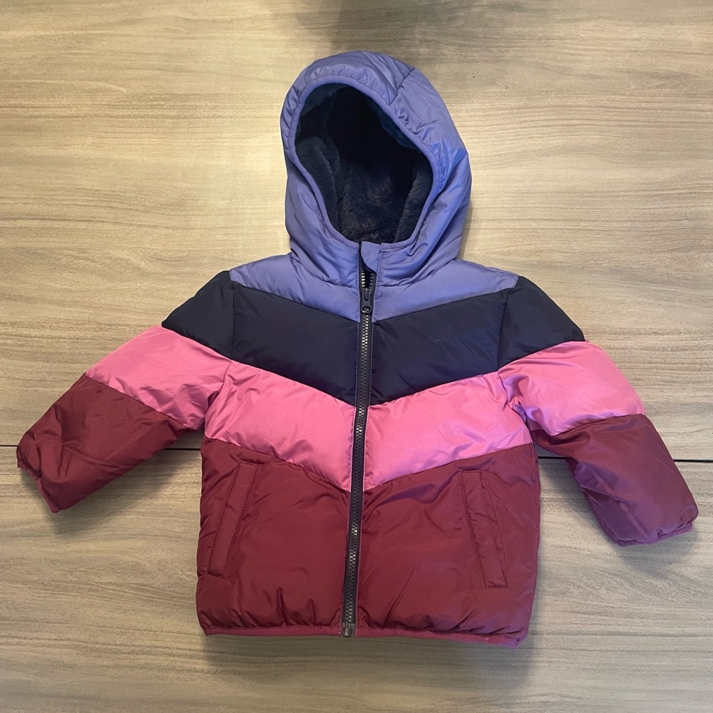 2T Swiss Tech Baby & Toddler Girls Puffer Jacket with Hood